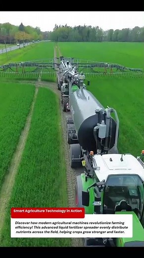 Modern Agricultural Machine for Liquid Fertilizer Spreading | Smart Farming Technology🤖🚜🌾