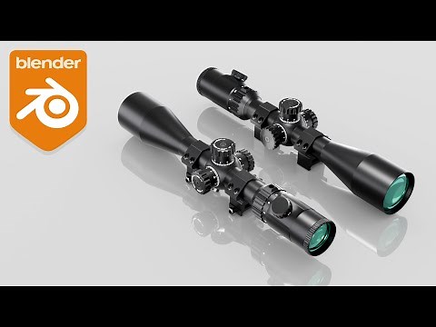 The Best Hard Surface Modeling tutorial for Beginners - Sniper Scope