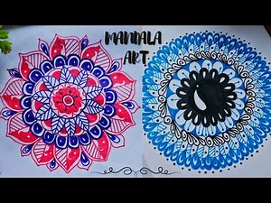Easy Mandala Designs for Beginners | Mandala Art | Step by Step Tutorial