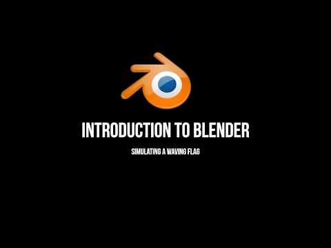 Simulating a Waving Flag in Blender (Beginner Physics Tutorial)