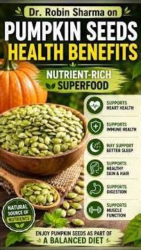 Dr. Robin Sharma Reveals the Hilarious 'Side Effects' of Eating Pumpkin Seeds! ✨ #shorts #healthtips