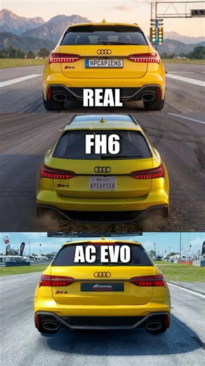 Real Life vs Assetto Corsa Evo vs Forza 6: Audi RS6 C8 Launch Control! 💥