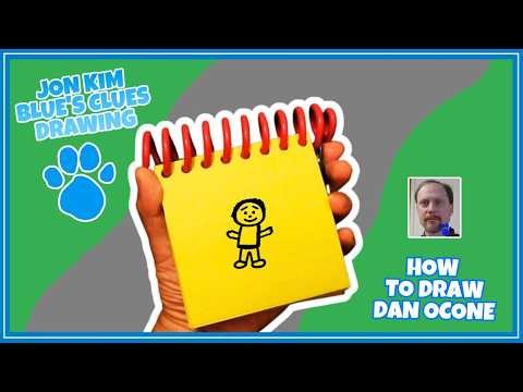 Jon Kim Blue's Clues Drawing - How to Draw Dan Ocone