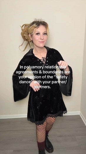 In polyamory, relationship agreements aren’t rules — they’re your Safety Dance. They keep everyone in sync, prevent accidental toe-stepping, and make space for clarity, consent, and care. When you know the choreography, the relationship feels safer, calmer, and way less chaotic. #polyamory #polyamorous #nonmonogamy #ethicalnonmonogamy #relationshipagreements | Kiley Ann
