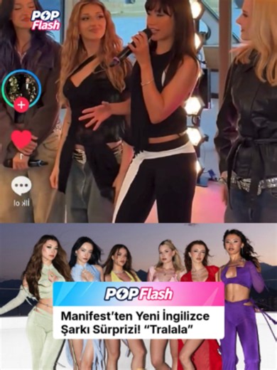 MANIFEST GERİ DÖNÜYOR! Yeni İngilizce Şarkı “Tralala” Geliyor 👀🎶 Manifest üyesi Hilal Yelekçi, Londra’da katıldığı bir etkinlikte yeni İngilizce şarkısı “Tralala”nın müjdesini verdi. Hilal, şarkının çok yakında yayınlanacağını duyurdu. Manifest’in İngilizce şarkı dönemine göz kırpan “Tralala” için heyecan şimdiden yükseldi! #HilalYelekçi #Manifest #Tralala #TRPop #PopFlashTR