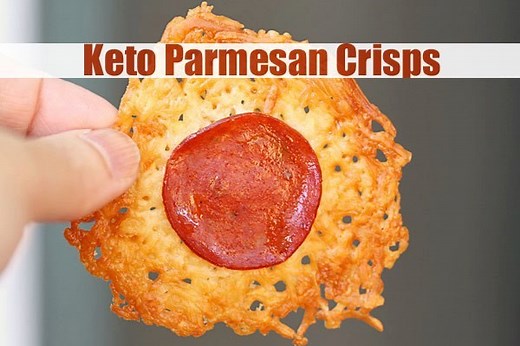 Crispy and wonderfully flavorful, these baked parmesan crisps are the ultimate keto and low-carb snack. And they are VERY easy to make! https://healthyrecipesblogs.com/parmesan-crisps/ | Healthy Recipes