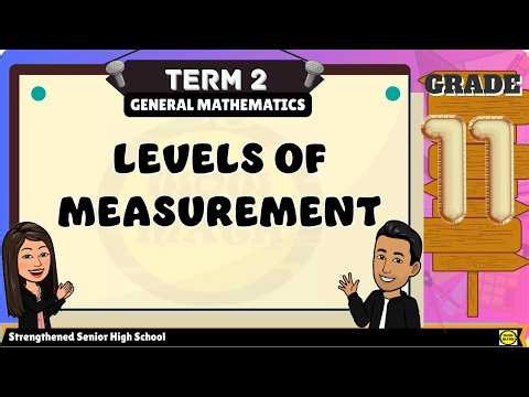 LEVELS OF MEASUREMENT