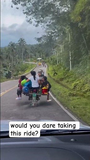 would you dare taking this ride?Habalhabal ride