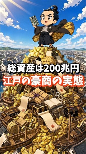 【総資産は200兆円】江戸時代の大金持ち『豪商』の成功秘訣と転落の真相とは！？