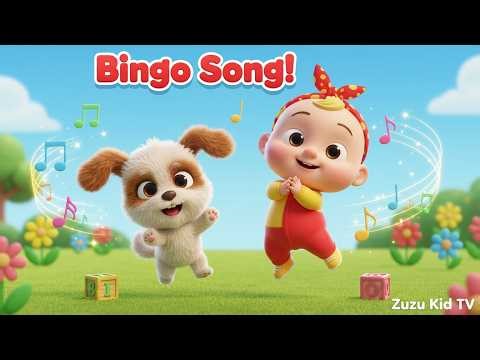 Bingo Song | Kids Nursery Rhyme, Toddler Spelling & Playful Learning