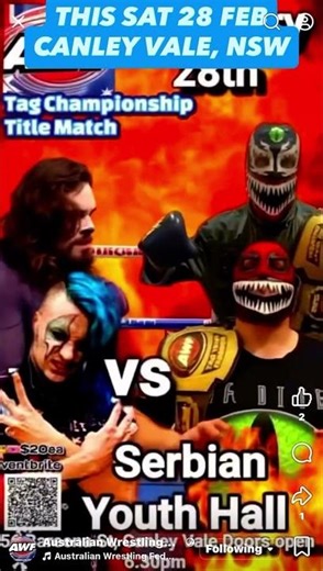 APW Live Wrestling in Canley Vale, NSW This Sat 28 Feb! Tix at Eventbrite #prowrestling