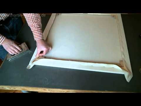 Leinwand auf Keilrahmen spannen (Anleitung, Tutorial)