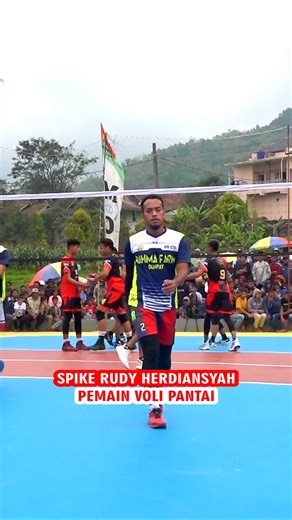 Rudi Herdiansyah pemain voli pantai profesional asal Ciamis #videovoli #videoshort