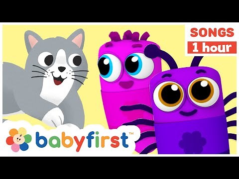 Johnny Johnny Yes Papa Song W Color Crew | 1 Hour of Nursery Rhymes & Kids Songs | Babyfirst TV