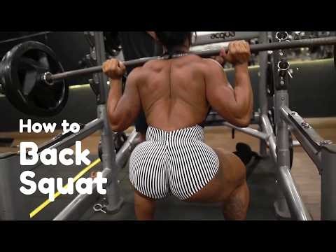 How To Do A Barbell Back Squat 😍