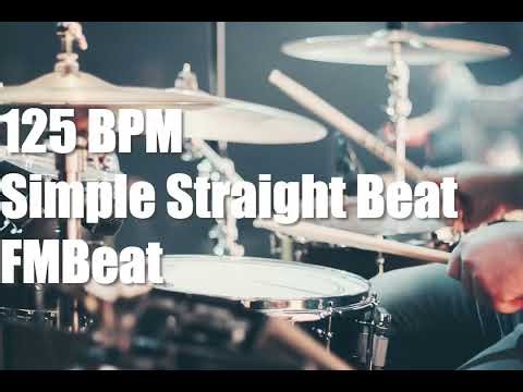 125 BPM - Simple Straight Beat - Drum Track