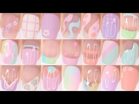 DIY 20+ SPRING NAIL DESIGNS | pastel nail art compilation using spring nail polish colors 2023