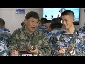Xi Reviews Training of Carrier Borne Fighter Jets