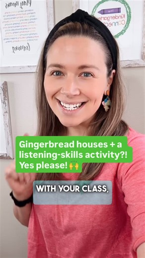 Alex John - classroom management through playful learning on Instagram: "Looking for a fun gingerbread song to add to your December plans? 🍬 Try this sweet and simple tune the next time your class decorates gingerbread houses! 🎶 And if you want to sneak in listening skills while they decorate, the Gingerbread Edition inside our Follow Along Fun Pack is a classroom favorite. Kids listen, follow directions, and decorate step-by-step - calm, focused, and fun. 😍 Comment GUMDROP and I’ll send the 