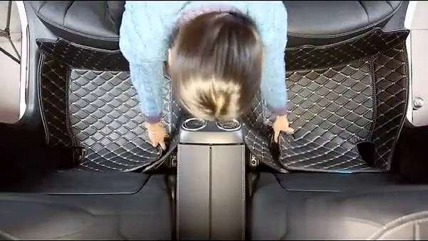 Custom Personalized Floor Mats for Cars - Luxury Full Coverage All Weather Mats, Anti-Slip Leather Mat Set, Fit for 99% of Cars, SUVs & Trucks (Red, C-Double Color)