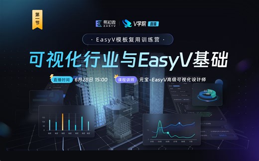 V学院｜EasyV模板复用训练营｜第一期：可视化行业与EasyV基础