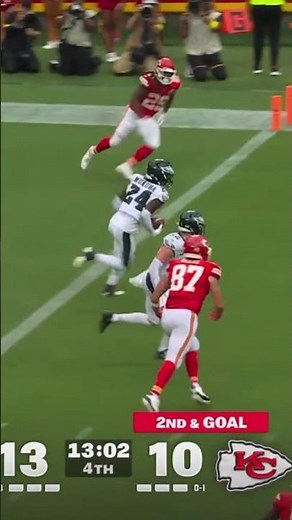 Travis Kelce drops touchdown, leads to interception #highlights #chiefs #eagles #taylorswift