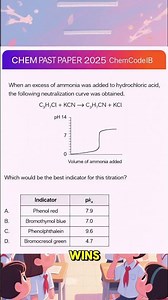 pH curves 🎯 IB Chemistry MCQ Practice | Paper 1 Revision | IB Chemistry May Exam 2025.