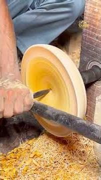 Mahogany Wood Turning Into Rice Plate 😍 | Satisfying Craftsmanship