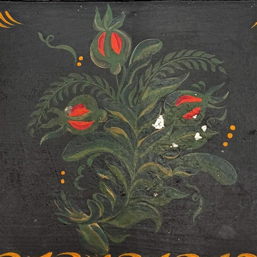 Antique Stenciled Tin Coffee or Tea Bin - Etsy