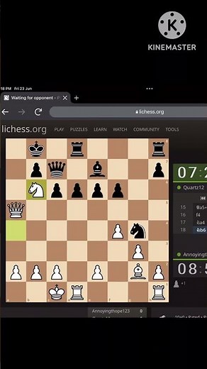 Defeating an 1860 player in lichess rapid tournament #lichess #chess #chessgameplay