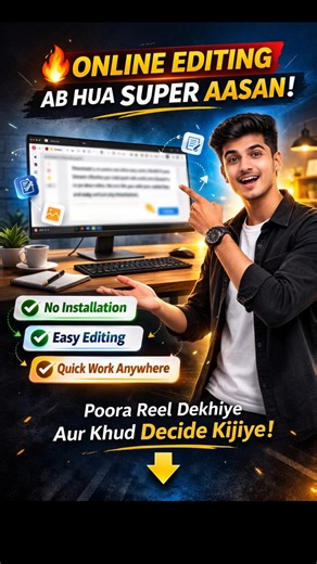 Best FREE Online Editor 🔥 | No Installation Editing Tool #shorts