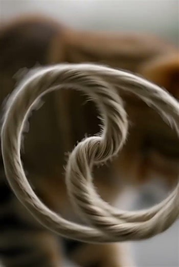 Kitty watching spinning string