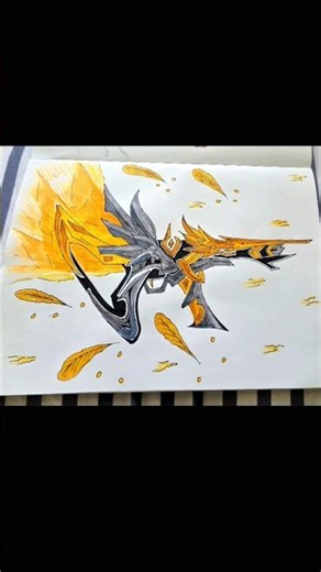 freefiremax💯MP5 EVO GUN SKIN 🔫drawing🔥 #art #shorts #shortvideo #viral #artist #freefire