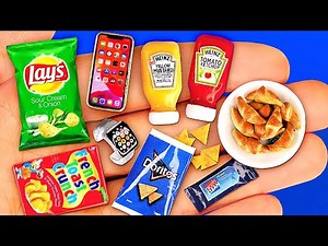 12 COOL MINIATURE CRAFTS THAT LOOK LIKE REAL ~ Mini Iphone, Apple Watch, Lays and REALISTIC FOOD