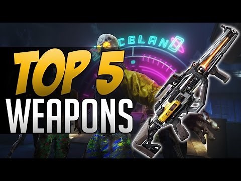 TOP 5 GUNS in Zombies in Spaceland (COD Infinite Warfare Zombies)