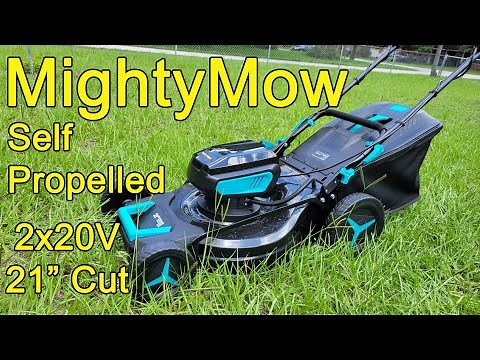 Mighty Mow 21" Electric 2x20V Cordless Lawn Mower review