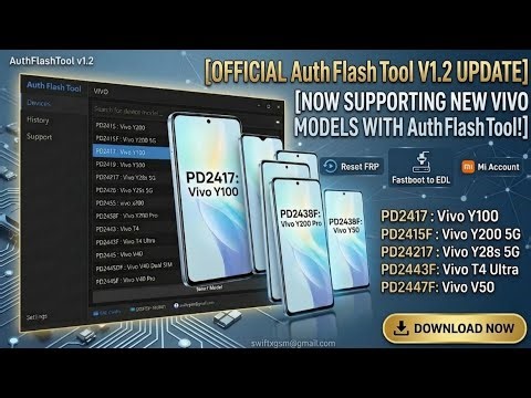 Auth Flash Tool V1.2 Free Download (Zero Credit) | MTK V6 Auth Bypass 2026 | SwiftX GSM