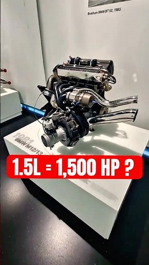The Most Powerful F1 Engine Was 1.5L Inline 4 #f1 #bmw #engine #turbo