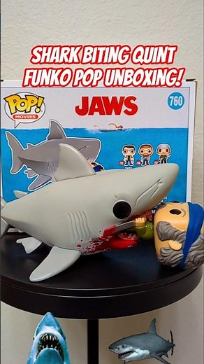 “Epic Jaws Scene in Funko Form! Shark Biting Quint 🦈 Unboxing” #funkopop #jaws