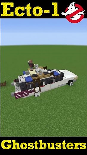 Build the COOLEST Ghostbusters Ecto1 in Minecraft!