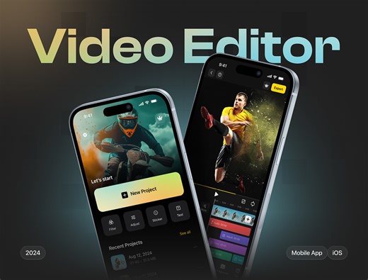 Video Editor iOS App Design | Case Study | UI/UX Design
