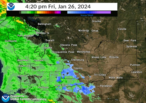 1.7K views · 58 reactions | Radar shows a round of precipitation moving in from the west this evening. A mix of rain, snow, and freezing rain is forecast for Stevens Pass, Blewett Pass, and the Waterville Plateau. Elsewhere expect rain. | US National Weather Service Spokane Washington | Facebook