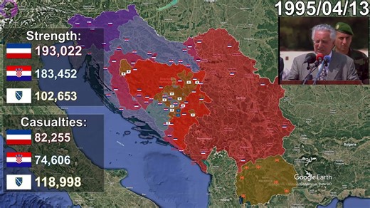 The Yugoslav Wars Mapped