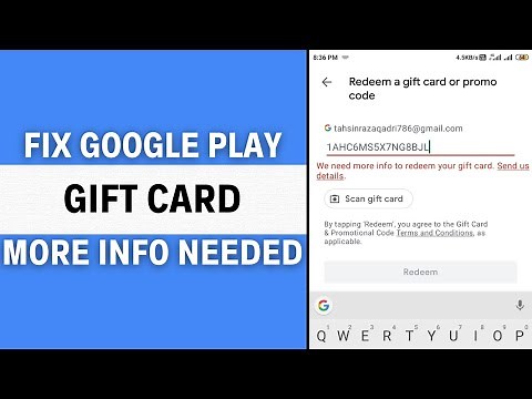 How to Fix We Need More Info to Redeem Your Gift Card 2024 (SOLVED!)