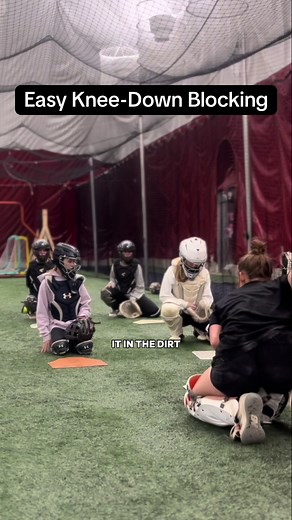 And they say knee-down blocking is hard #softball #catching #softballcatching