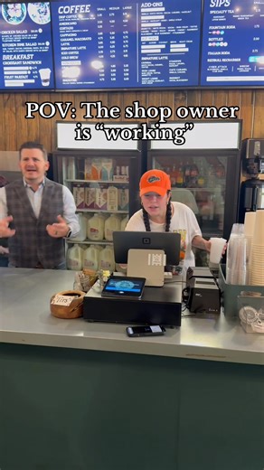 11K views · 220 reactions | Working hard or hardly working? Y’all be the judge  #coffeedaily #baristaproblems #downtownlufkin #shoplocal | Standpipe Coffee House | Facebook