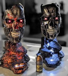 Réplique tête Terminator 2 T-800 taille réelle (Pure Arts) - Breakforbuzz