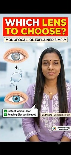 Cataract Surgery — Which Lens To Choose? 👁️ Monofocal IOL Explained Simply