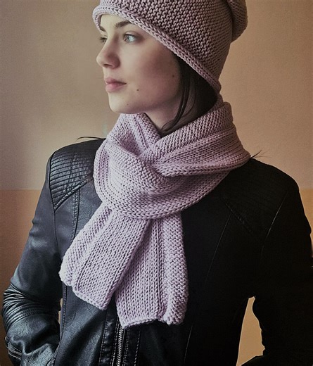 Spring Reversible Scarf – Sentro 48 PDF Knitting Pattern - Etsy
