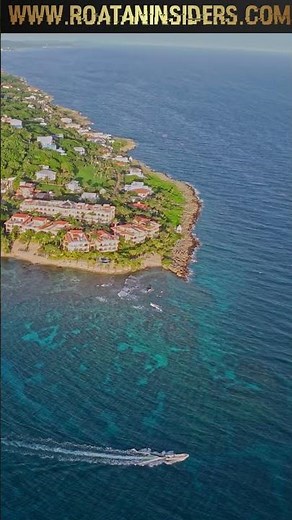 INSANE Drone View of Roatan and The Coral Reef: Texas Dive Site, The Iron Shore of West Bay Beach
